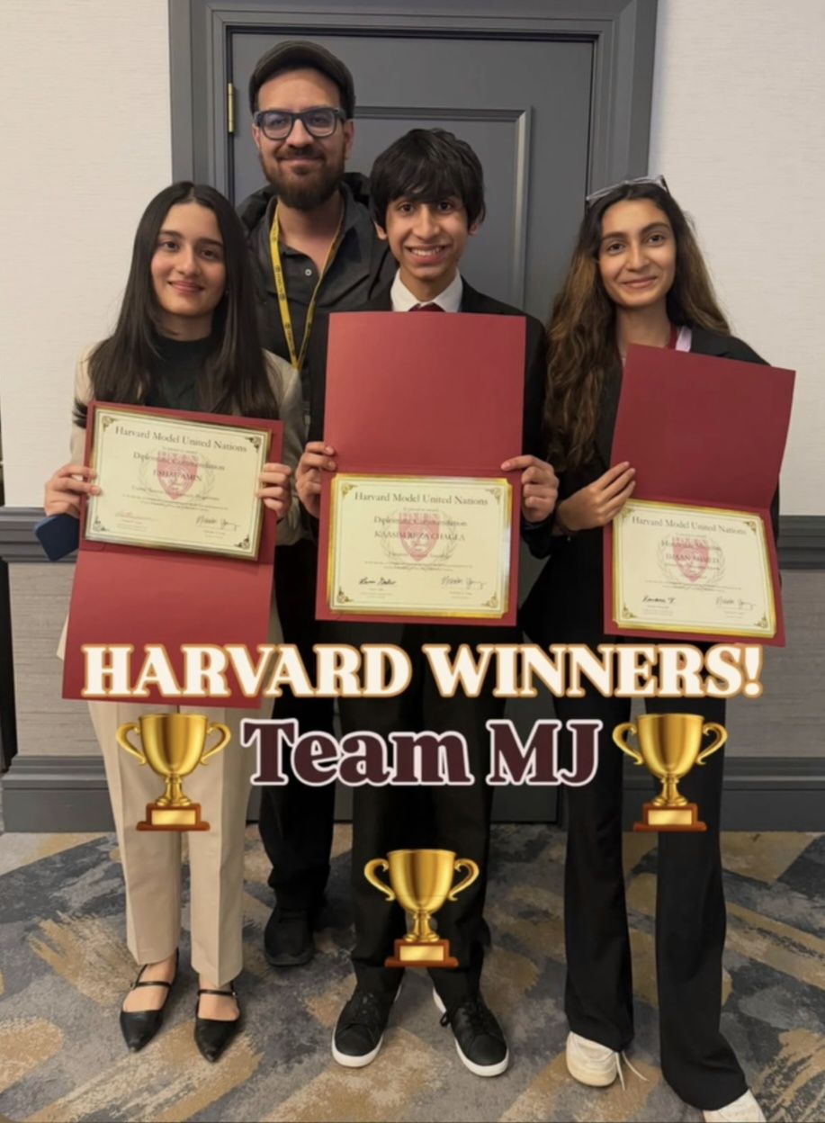 TEAM MJ winners, Harvard MUN 2026 · Boston