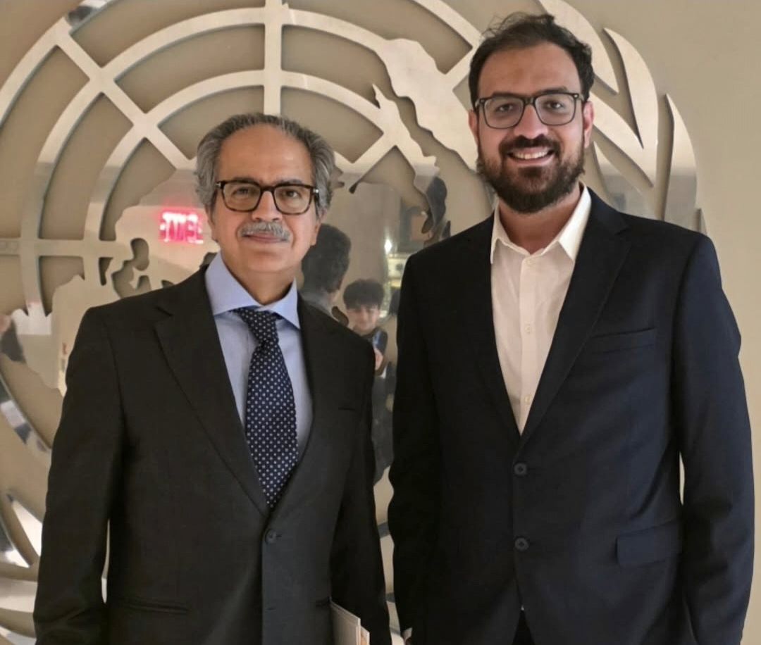 Murtaza Jafry with Ambassador Asim Iftikhar Ahmad