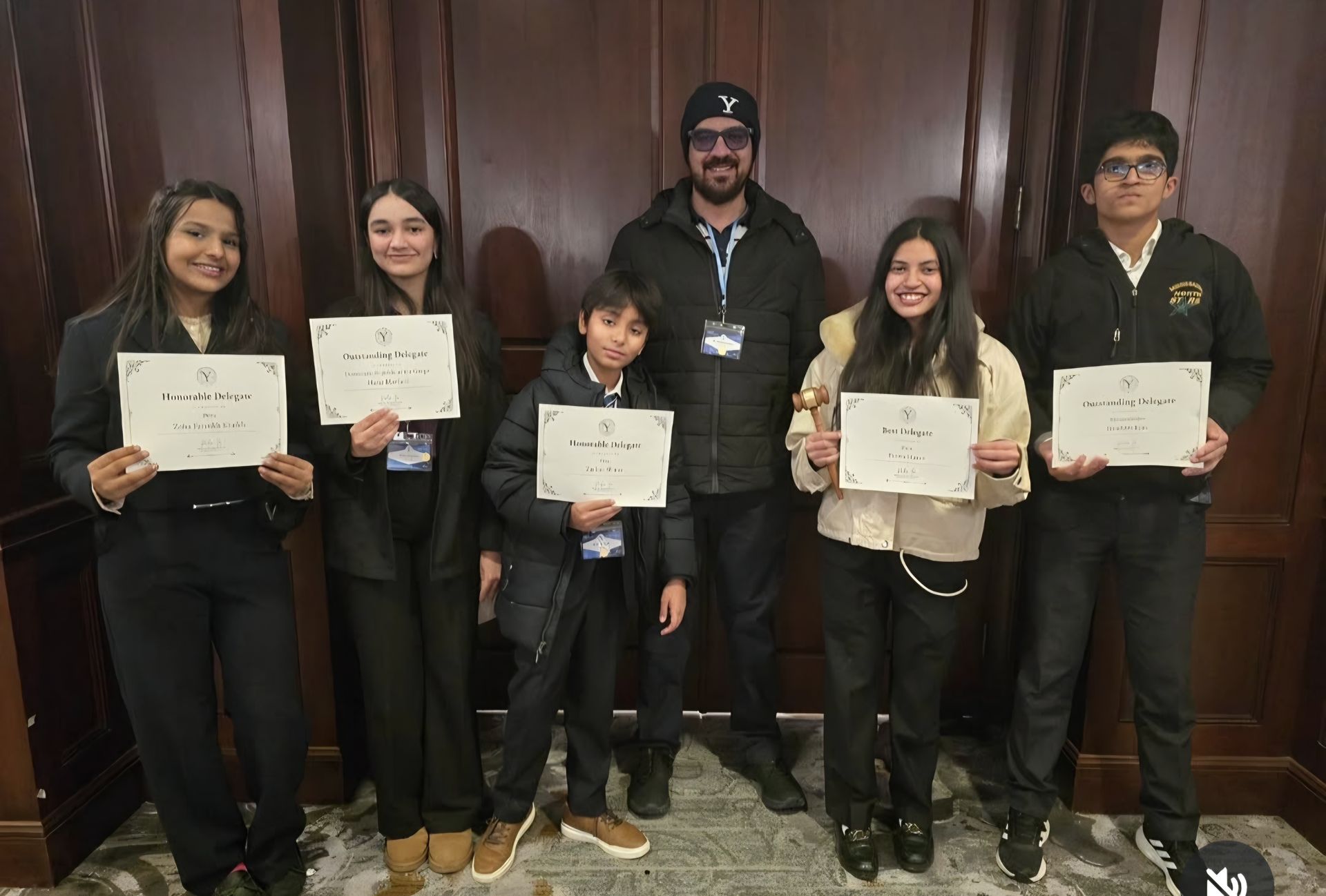 TEAM MJ winners, Yale MUN 2025